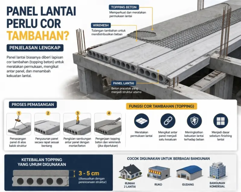 Apakah Panel Lantai Perlu Cor Tambahan?