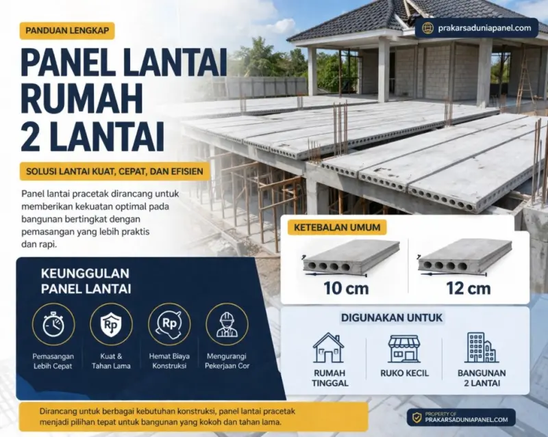 Berapa Tebal Panel Lantai untuk Rumah 2 Lantai?